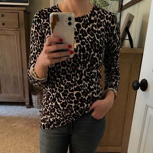 J Crew animal print sweater
